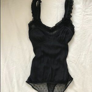 Free People Thong Bodysuit with Tie Back